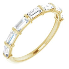 Load image into Gallery viewer, 14K Yellow 9/10 CTW Diamond Anniversary Band
