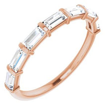 Load image into Gallery viewer, 14K Rose 9/10 CTW Diamond Anniversary Band
