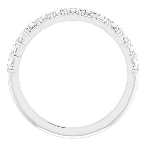 Jonc anniversaire platine 5/8 CTW Diamond