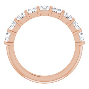 14K Rose 1 3/8 CTW Diamond Anniversary Band