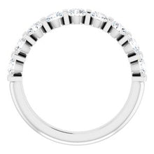 Charger l&#39;image dans la galerie, Bague anniversaire platine 3/4 CTW diamant
