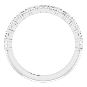 Platinum 9/10 CTW Diamond Anniversary Band