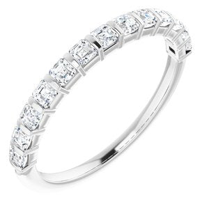 Jonc anniversaire platine 5/8 CTW Diamond