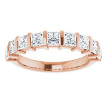 Load image into Gallery viewer, 14K Rose 1 3/8 CTW Diamond Anniversary Band
