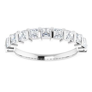 Platinum 1 CTW Diamond Anniversary Band