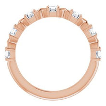 Charger l&#39;image dans la galerie, 14K Rose 3/4 CTW Diamond Anniversary Band
