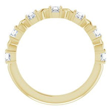Charger l&#39;image dans la galerie, Bande d&#39;anniversaire en diamant jaune 14K 3/4 CTW
