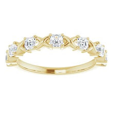 Charger l&#39;image dans la galerie, Bande d&#39;anniversaire en diamant jaune 14K 3/4 CTW
