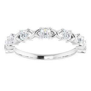 Bande d'anniversaire en diamant blanc 3/4 CTW 14K
