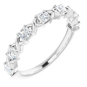 Bande d'anniversaire en diamant blanc 3/4 CTW 14K