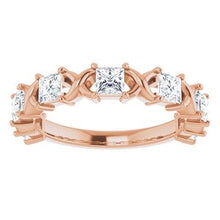 Load image into Gallery viewer, 14K Rose 1 1/8 CTW Diamond Anniversary Band
