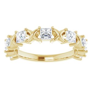 14K Jaune 1 1/8 CTW Diamond Anniversary Band