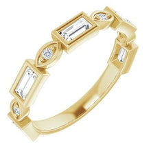 Charger l&#39;image dans la galerie, Bande d&#39;anniversaire en diamant 14K jaune 5/8 CTW

