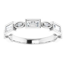 Load image into Gallery viewer, 14K White 5/8 CTW Diamond Anniversary Band
