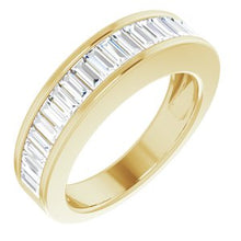Load image into Gallery viewer, 14K Yellow 1 CTW Diamond Baguette Anniversary Band Size 5

