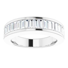 Load image into Gallery viewer, 14K White 1 CTW Diamond Baguette Anniversary Band Size 5

