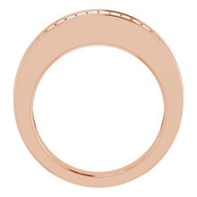 Charger l&#39;image dans la galerie, 14K Rose 1 CTW Diamond Baguette Anniversaire Band
