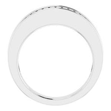 Charger l&#39;image dans la galerie, Platinum 1 CTW Diamond Baguette Anniversary Band Taille 7
