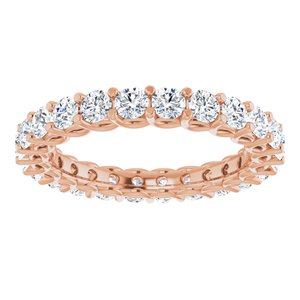 14K Rose 1 1/2 CTW Diamond Eternity Band