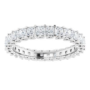 14K White 1 1/3 CTW Diamond Eternity Band