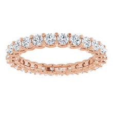 Charger l&#39;image dans la galerie, 14K Rose 1 1/3 CTW Diamond Eternity Band
