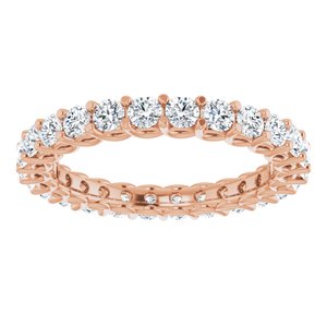 14K Rose 1 1/3 CTW Diamond Eternity Band