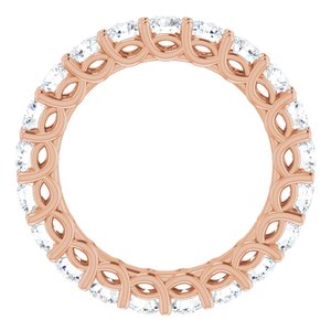 14K Rose 2 1/8 CTW Diamond Eternity Band