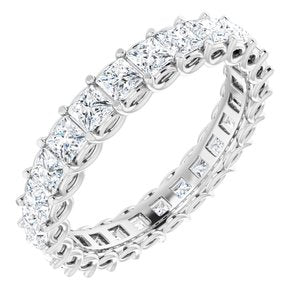 Bracelet d'éternité en platine 1 3/4 CTW avec diamants
