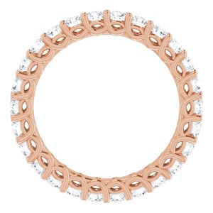 14K Rose 1 1/3 CTW Diamond Eternity Band