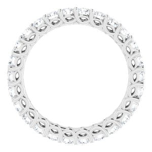 Bracelet d'éternité en diamant 14K blanc 1 1/3 CTW