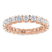 Load image into Gallery viewer, 14K Rose 2 1/8 CTW Diamond Eternity Band
