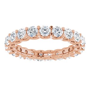 Bracelet éternité diamant 14K Rose 2 1/8 CTW