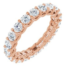 Charger l&#39;image dans la galerie, Bracelet éternité diamant 14K Rose 2 1/8 CTW
