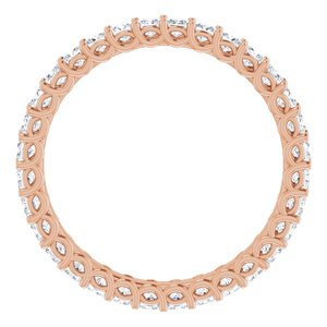 14K Rose 1 CTW Diamond Eternity Band