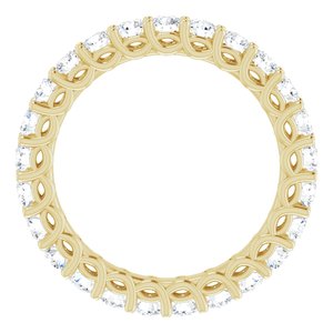Bracelet d'éternité en diamant 14K jaune 1 1/2 CTW