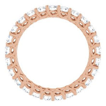 Charger l&#39;image dans la galerie, 14K Rose 1 1/2 CTW Diamond Eternity Band
