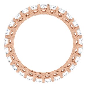 14K Rose 1 1/2 CTW Diamond Eternity Band