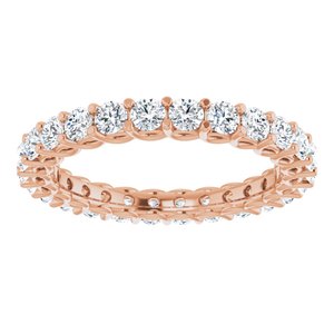 14K Rose 1 1/2 CTW Diamond Eternity Band