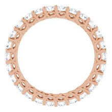 Load image into Gallery viewer, 14K Rose 1 1/2 CTW Diamond Eternity Band
