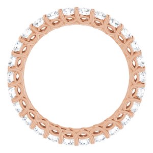 14K Rose 1 1/2 CTW Diamond Eternity Band