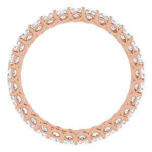 14K Rose 1 1/2 CTW Diamond Eternity Band