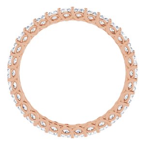 14K Rose 1 1/2 CTW Diamond Eternity Band