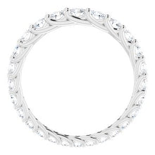 Charger l&#39;image dans la galerie, Platinum 1 1/3 CTW Diamant Graduate Eternity Band Taille 7
