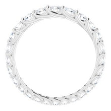 Load image into Gallery viewer, 14K White 1 1/3 CTW Diamond Graduated Eternity Band Size 7
