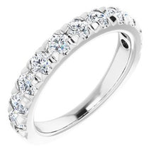 Load image into Gallery viewer, 14K White 1 CTW Diamond French-Set Anniversary Band
