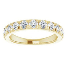 Load image into Gallery viewer, 14K Yellow 1 CTW Diamond French-Set Anniversary Band
