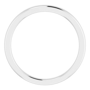 Sterling Silver Matching Band for 5.2 mm Round Ring