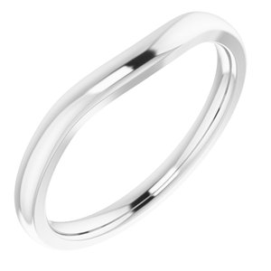 Sterling Silver Matching Band for 7 mm Square Ring