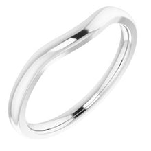 Charger l'image dans la galerie, Sterling Silver Matching Band for 9x7 mm Emerald Ring
