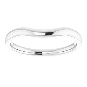 Sterling Silver Matching Band for 9x4.5 mm Marquise Ring